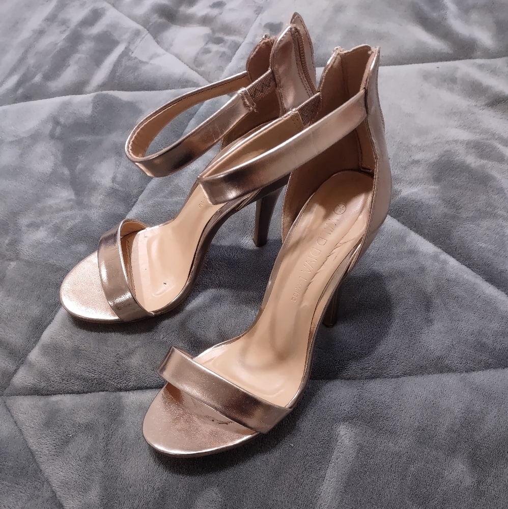 Rose gold heels